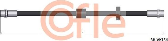 Тормозной шланг Cofle. Артикул 92.BH.VK154