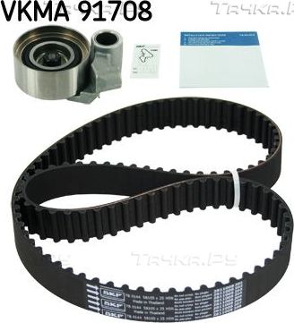 Ремень ГРМ с роликами (комплект) SKF. Артикул VKMA 91708