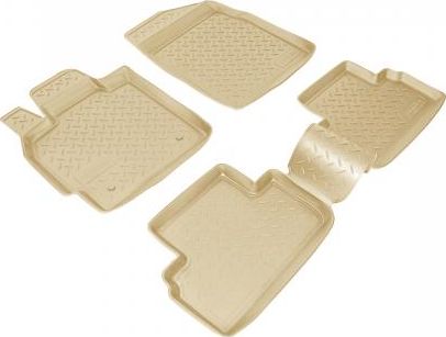Коврики Норпласт для салона Mazda CX-7 2006-2013. БЕЖЕВЫЕ. Артикул NPL-Po-55-70Beige
