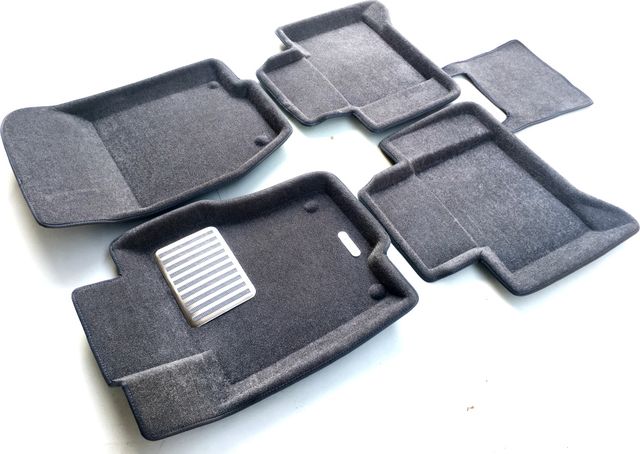 Коврики текстильные Euromat 3D Lux для салона Mercedes-Benz GL-Класс X164 2006-2012 Темно-серые. Артикул EM3D-003501G