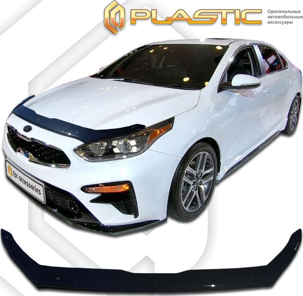 Дефлектор СА Пластик для капота (Classic черный) Kia Cerato IV 2018-2026. Артикул 2010010114114