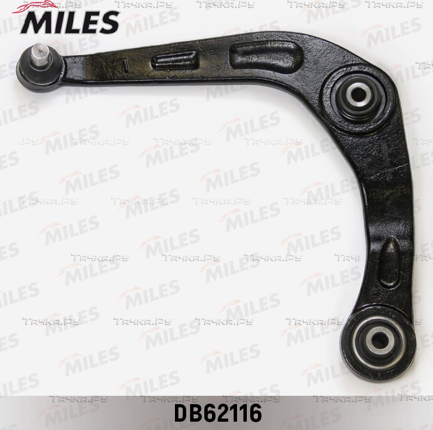 Поперечный рычаг передней подвески Miles левый нижний для Peugeot 207 I 2007-2012. Артикул DB62116