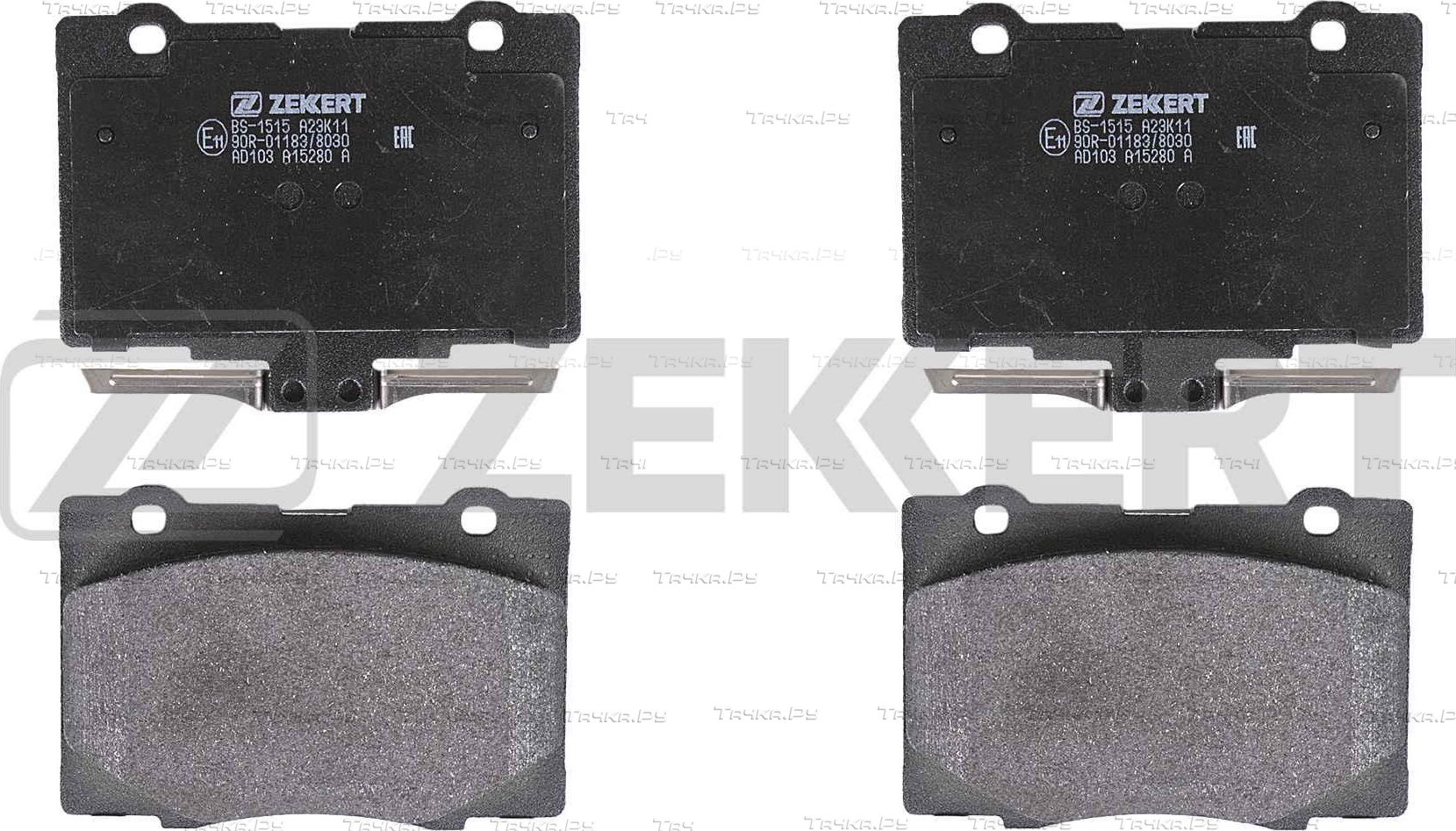 Тормозные колодки Zekkert. Артикул BS-1515