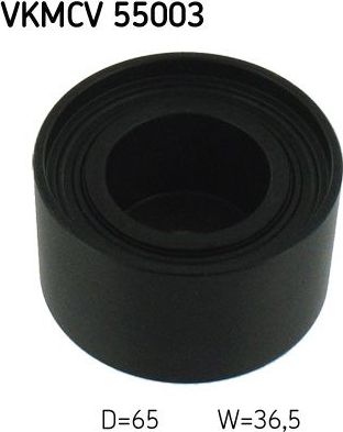 Направляющий (ведущий) ролик приводного поликлинового ремня SKF для MAN F2000 1994-2005. Артикул VKMCV 55003