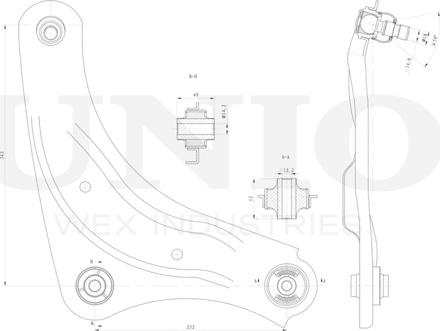 Рычаг подвески (Unio). Артикул SSP-40149