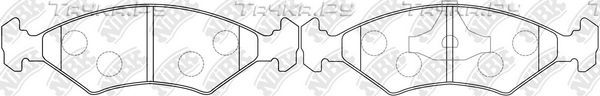 Тормозные колодки NiBK передние для Ford Puma I 1997-2002. Артикул PN5108