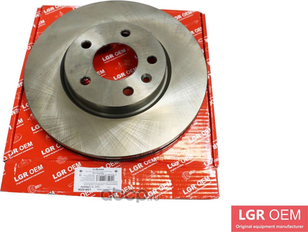 Диск тормозной (перед. R16) LGR-OEM LGR-6256 (13502052) для а/м CHEVROLET CRUZE. Артикул LGR6256