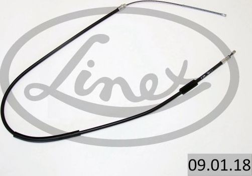 Трос ручника (тросик ручного тормоза) Linex передний левый для Citroen ZX 1993-1998. Артикул 09.01.18