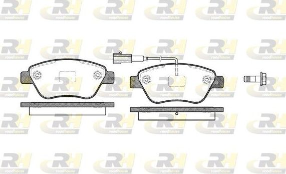 Тормозные колодки RoadHouse передние для Fiat Panda II 2006-2012. Артикул 2858.11