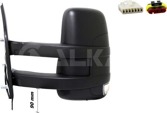 Зеркало боковое Alkar левое для IVECO Daily VI 2014-2026. Артикул 9241250