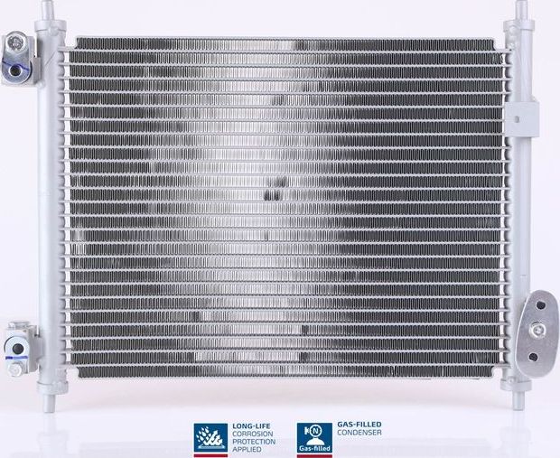 Радиатор кондиционера (конденсатор) Nissens (алюминий) для Nissan Cabstar F24M, F24W 2006-2013. Артикул 940078