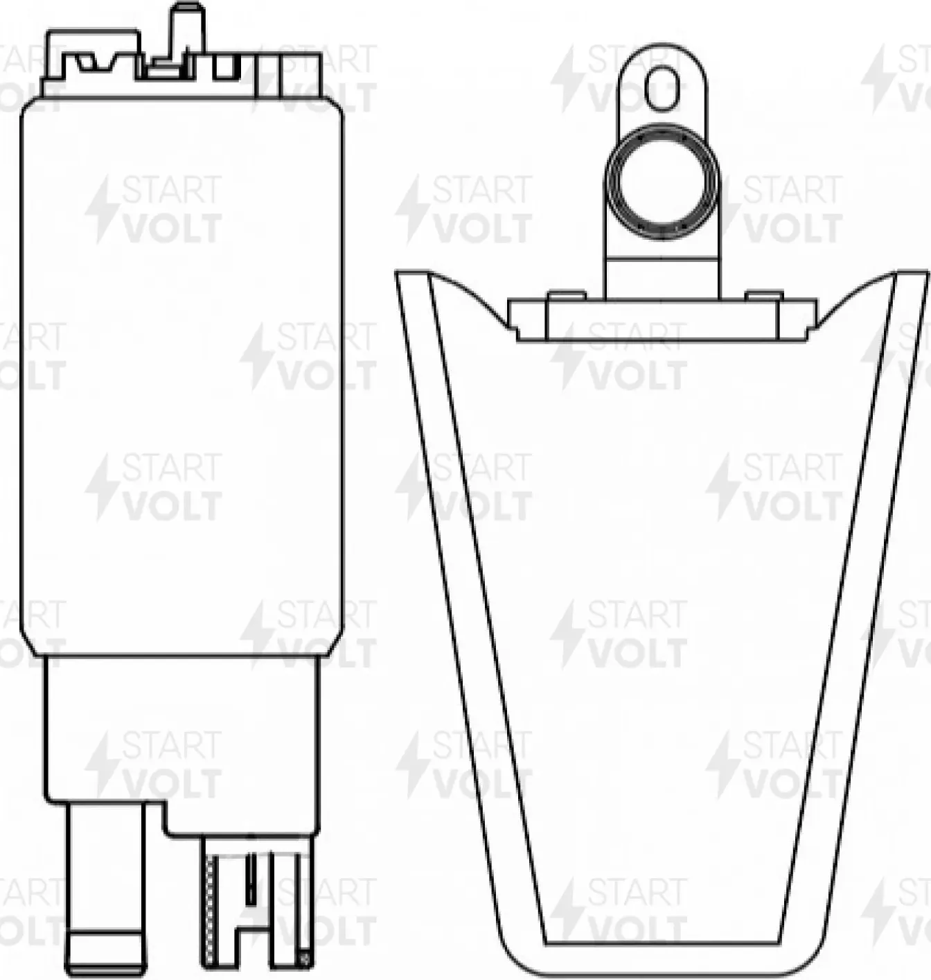 Мотор бензонасоса (Startvolt). Артикул SFP1901