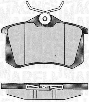 Тормозные колодки Magneti Marelli. Артикул 363916060348