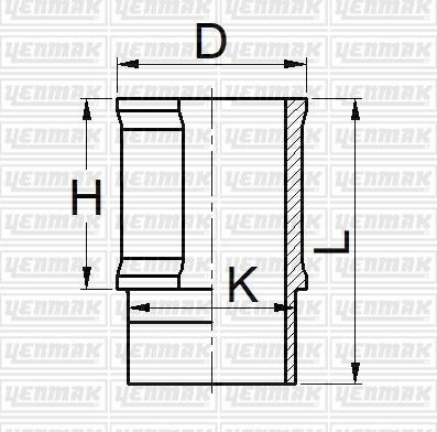 Гильза цилиндра Yenmak (Серый чугун). Артикул 51-05873-000