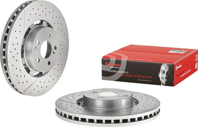 Тормозной диск Brembo PRIME LINE - Dual Cast передний для Mercedes-Benz AMG GT I 2014-2026. Артикул 09.A945.33