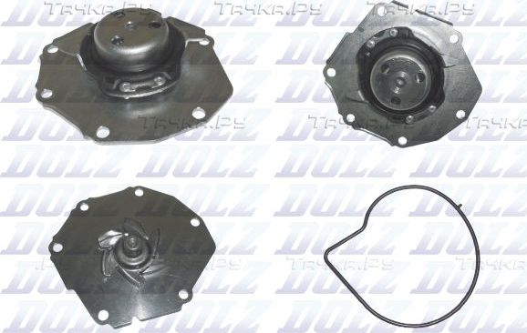 Помпа (водяной насос) Dolz для Volvo V70 III 2007-2015. Артикул V212