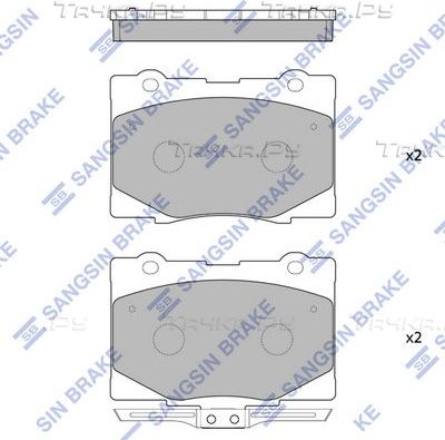Тормозные колодки Sangsin Hi-Q. Артикул SP4141