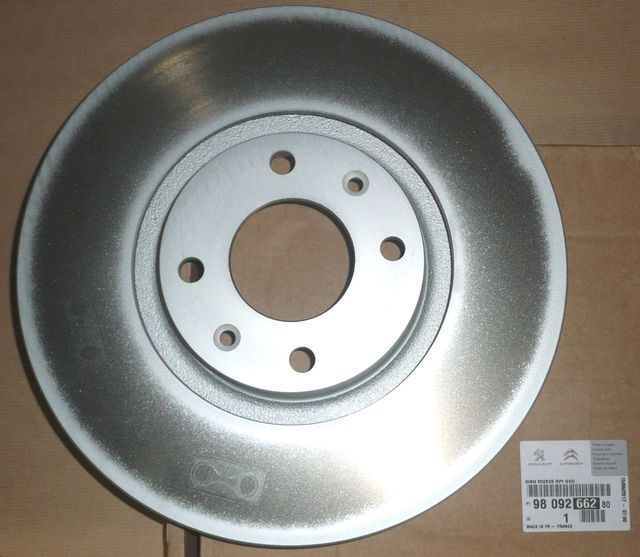 Тормозной диск PSA передний для Peugeot 3008 I 2009-2016. Артикул 9809266280