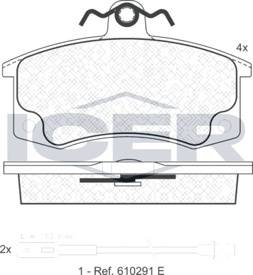 Тормозные колодки Icer. Артикул 181308