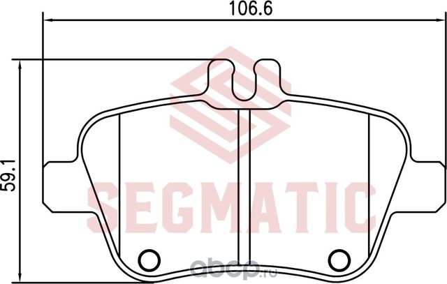 Колодка торм диск зад (Segmatic). Артикул SGBP2775