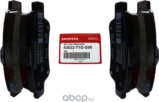 Тормозные колодки Honda. Артикул 43022T1GG00