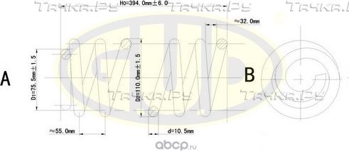 Пружина подвески G.U.D.. Артикул GCS204211