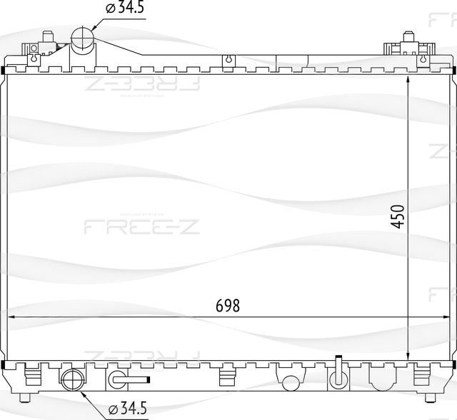 Радиатор SUZUKI GRAND VITARA 05- 2.0 (Free-Z). Артикул KK0244