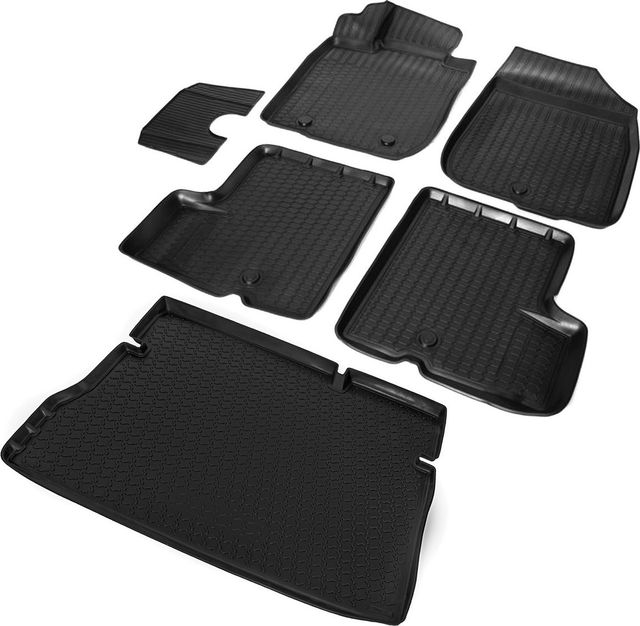 Комплект ковриков Rival для салона и багажника Renault Duster (FWD) 2010-2015. Артикул K14701002-1