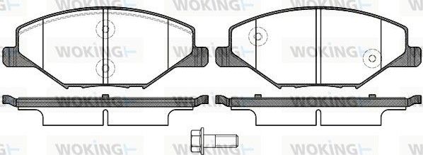 Тормозные колодки Woking. Артикул P14533.00