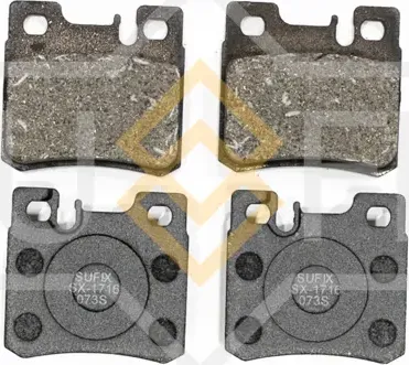 Колодки тормозные дисковые | зад прав/лев | (Sufix). Артикул SX-1716