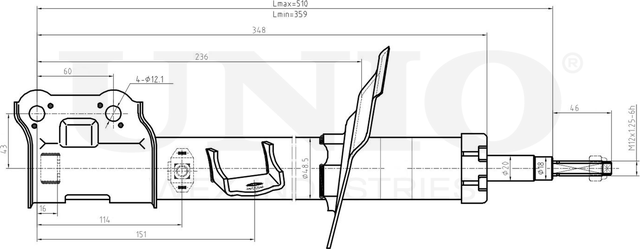 Амортизатор подвески (Unio). Артикул SAB-10247