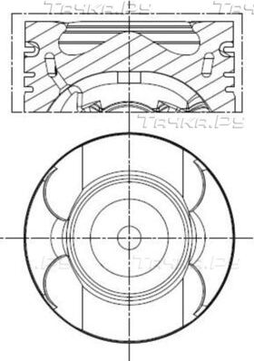 Поршень (в сборе) Mahle для Ford Tourneo Custom I 2015-2026. Артикул 013 PI 00156 000
