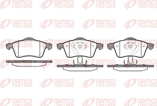 Тормозные колодки Remsa. Артикул 0618.00