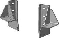 Комплект кронштейнов для установки бампера с лифтом кузова 50мм. Артикул 10.004.01