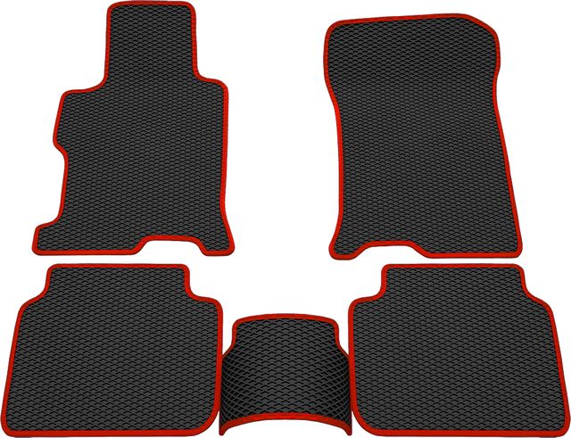 Коврики Rezkon EVA для салона Honda Accord IX 2012-2015 Красный кант. Артикул 9019005204