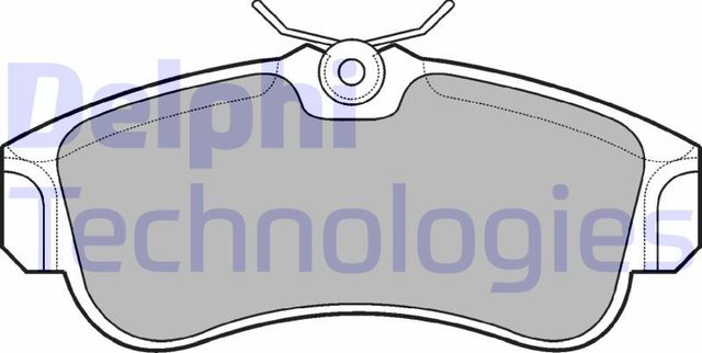 Тормозные колодки Delphi (Low-Metallic). Артикул LP616