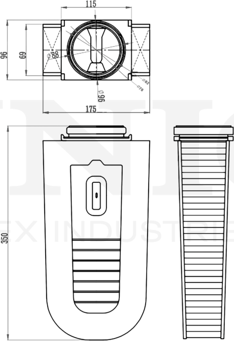 Фильтр воздушный (Unio). Артикул FLT-10125