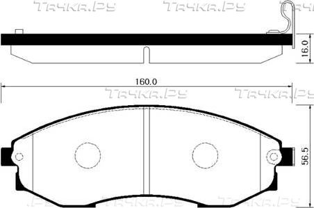 Тормозные колодки HSB. Артикул HP4003