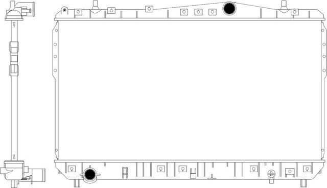 Радиатор охлаждения двигателя Sakura. Артикул 3081-2001
