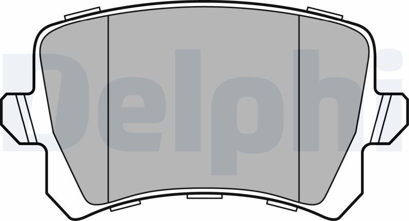 Тормозные колодки Delphi (Low-Metallic) задние для Volkswagen Passat B5 2003-2005. Артикул LP3247