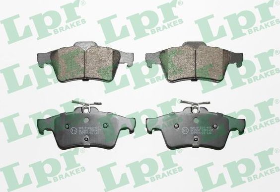 Тормозные колодки LPR. Артикул 05P1637