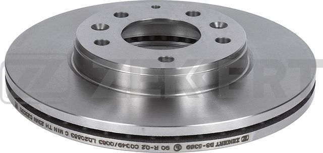 Тормозной диск Zekkert передний для Mazda 6 I (GG) 2002-2008. Артикул BS-5389