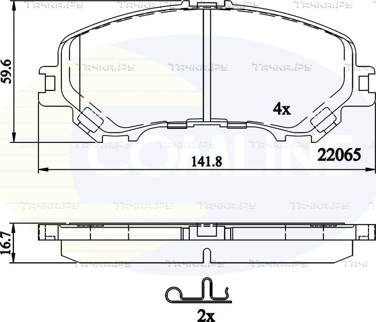 Тормозные колодки Comline Comline. Артикул CBP32304