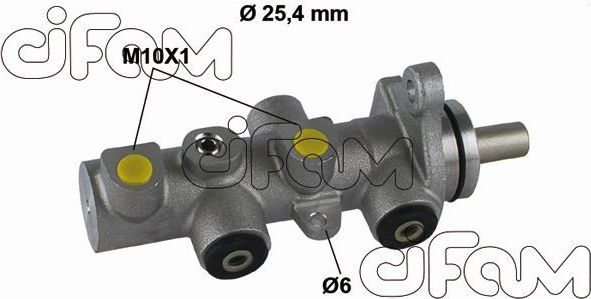 Тормозной цилиндр главный Cifam (алюминий). Артикул 202-790