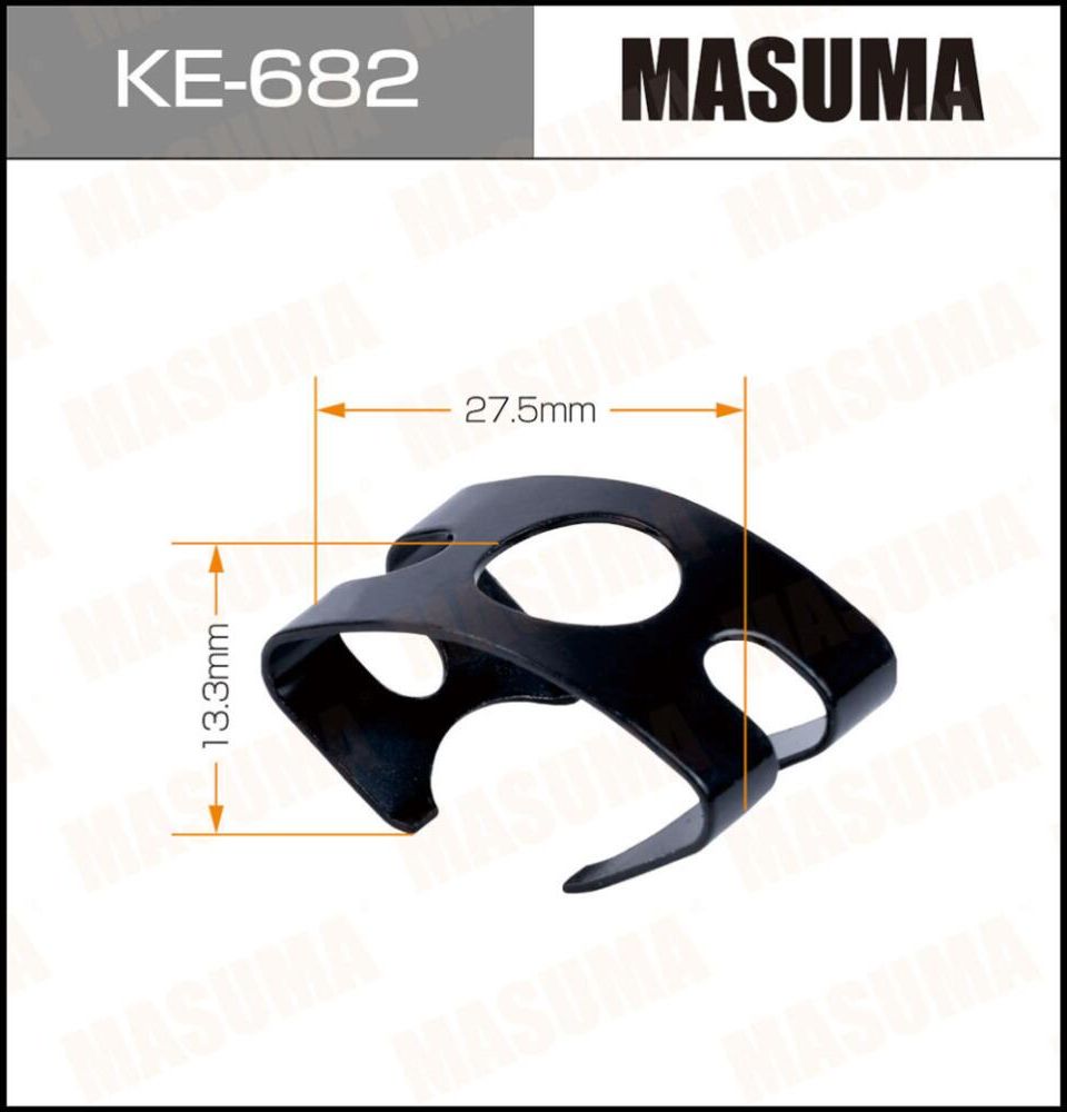 Клипса пластиковая (Masuma). Артикул KE682