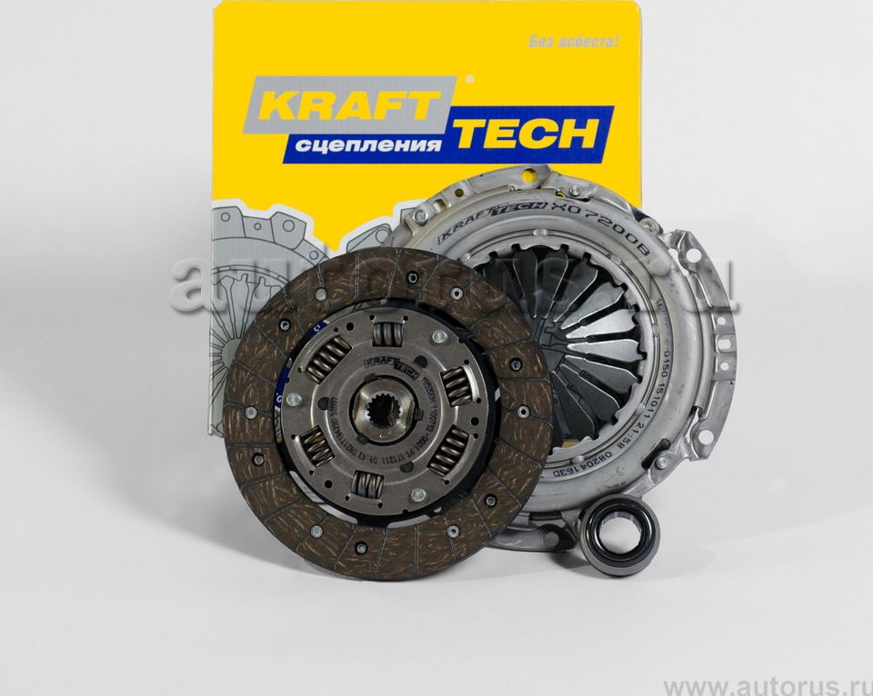 Сцепление (комплект) KraftTech 3P Kit для Fiat Fiorino III 2007-2026. Артикул W07200E