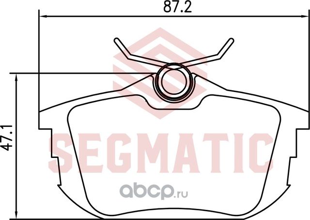 Колодка торм диск зад (Segmatic). Артикул SGBP2737