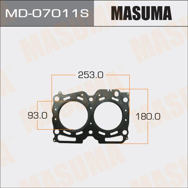 Прокладка ГБЦ Masuma для Subaru Impreza I 1994-2000. Артикул MD-07011S