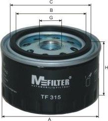 Масляный фильтр MFilter для Aro 10 1992-2006. Артикул TF 315