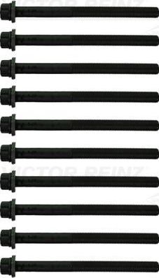 Комплект болтов ГБЦ Victor Reinz. Артикул 14-10371-01